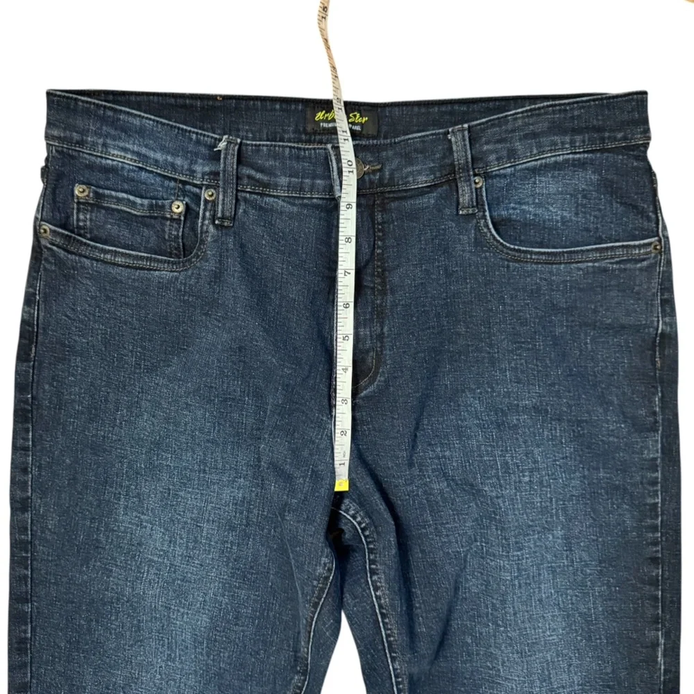 Men's Urban‎ Star Relaxed Straight Leg Denim Jeans Dark Wash 36 x 36